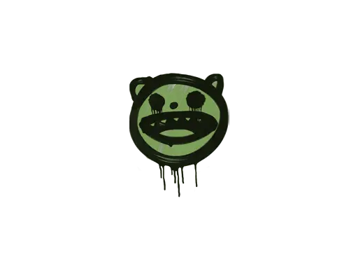 Sealed Graffiti | Happy Cat (Battle Green)