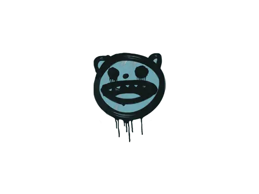 Sealed Graffiti | Happy Cat (Wire Blue)