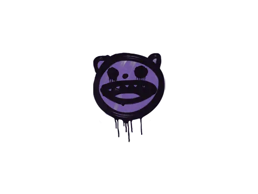 Sealed Graffiti | Happy Cat (Monster Purple)