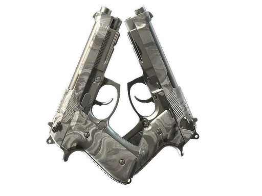 Dual Berettas | Silver Pour