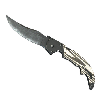 StatTrak™ Falchion Knife | Black Laminate