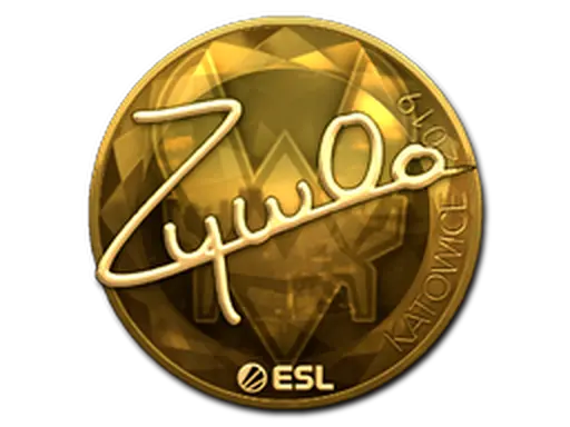 Sticker | ZywOo (Gold) | Katowice 2019