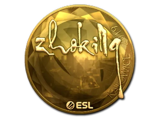Sticker | zhokiNg (Gold) | Katowice 2019