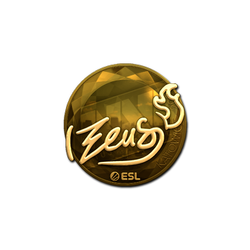 Sticker | Zeus (Gold) | Katowice 2019