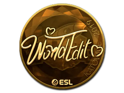 Sticker | WorldEdit (Gold) | Katowice 2019