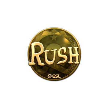 Sticker | RUSH (Gold) | Katowice 2019