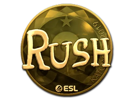 Sticker | RUSH (Gold) | Katowice 2019