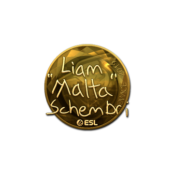 Sticker | malta (Gold) | Katowice 2019
