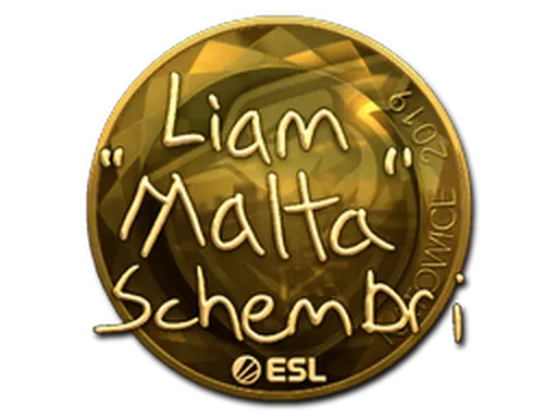 Sticker | malta (Gold) | Katowice 2019