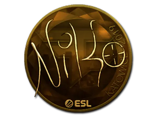 Sticker | NiKo (Gold) | Katowice 2019