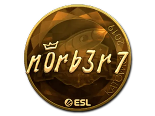 Sticker | n0rb3r7 (Gold) | Katowice 2019