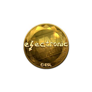Sticker | electronic (Gold) | Katowice 2019
