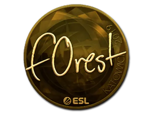 Sticker | f0rest (Gold) | Katowice 2019