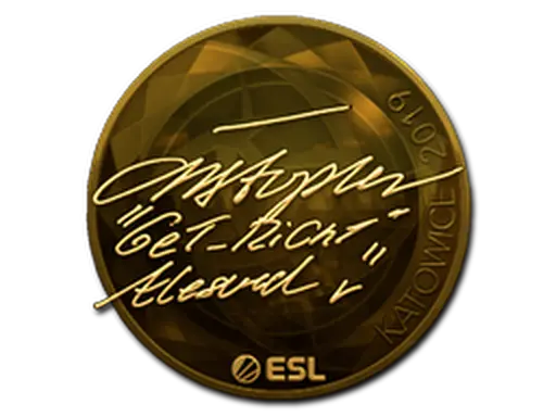 Sticker | GeT_RiGhT (Gold) | Katowice 2019