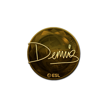 Sticker | dennis (Gold) | Katowice 2019
