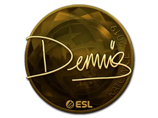 Sticker | dennis (Gold) | Katowice 2019