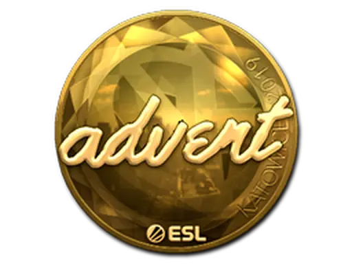 Sticker | advent (Gold) | Katowice 2019