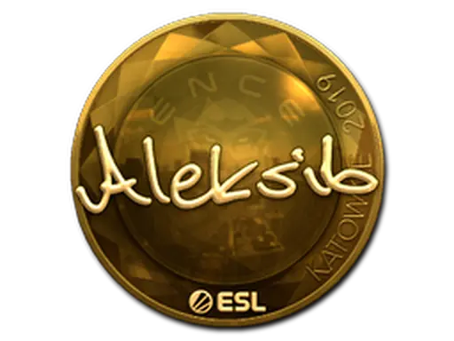 Sticker | Aleksib (Gold) | Katowice 2019