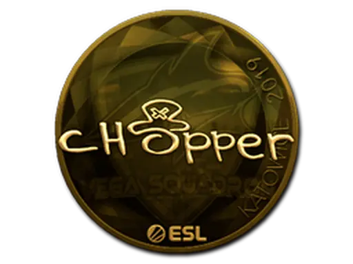 Sticker | chopper (Gold) | Katowice 2019