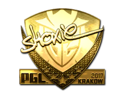 Sticker | shox (Gold) | Krakow 2017