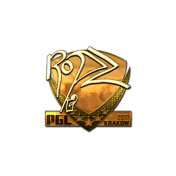 Sticker | ropz (Gold) | Krakow 2017