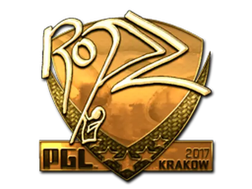 Sticker | ropz (Gold) | Krakow 2017