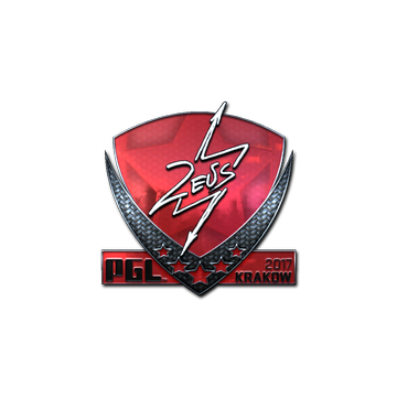 Sticker | Zeus (Foil) | Krakow 2017