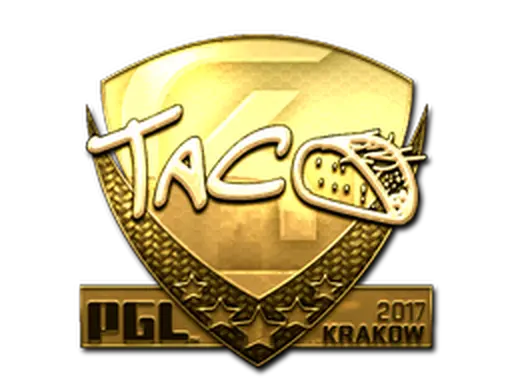 Sticker | TACO (Gold) | Krakow 2017