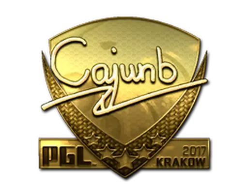 Sticker | cajunb (Gold) | Krakow 2017