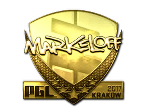 Sticker | markeloff (Gold) | Krakow 2017