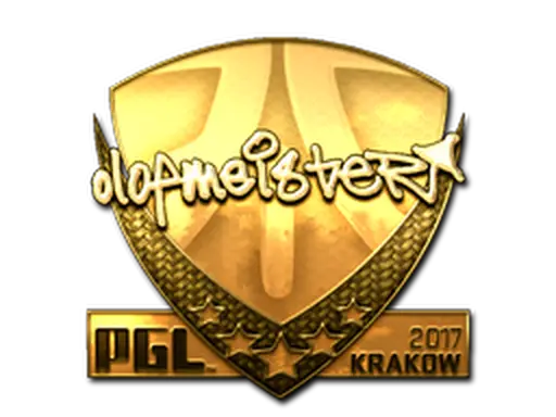 Sticker | olofmeister (Gold) | Krakow 2017
