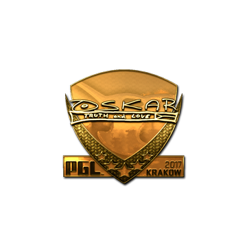 Sticker | oskar (Gold) | Krakow 2017