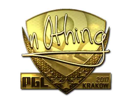 Sticker | n0thing (Gold) | Krakow 2017