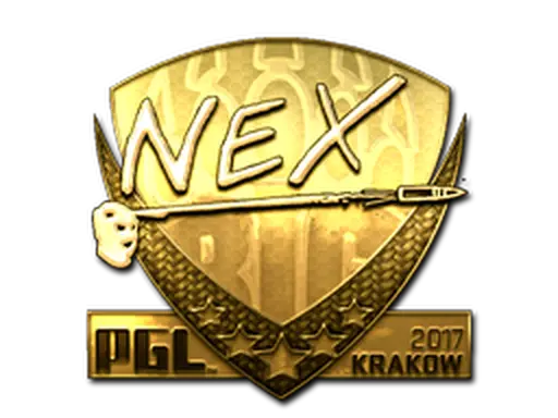 Sticker | nex (Gold) | Krakow 2017