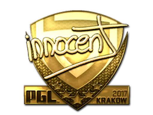 Sticker | innocent (Gold) | Krakow 2017