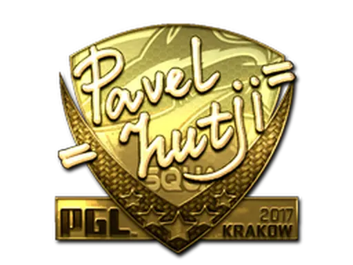 Sticker | hutji (Gold) | Krakow 2017