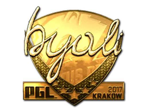Sticker | byali (Gold) | Krakow 2017