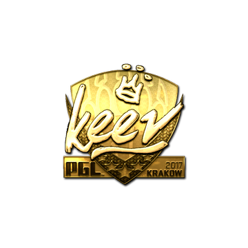 Sticker | keev (Gold) | Krakow 2017