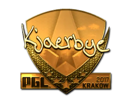 Sticker | Kjaerbye (Gold) | Krakow 2017