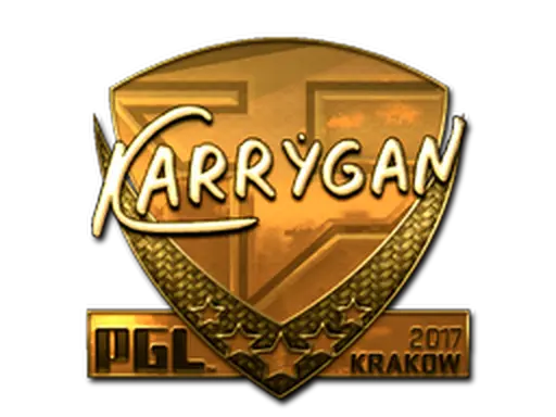 Sticker | karrigan (Gold) | Krakow 2017