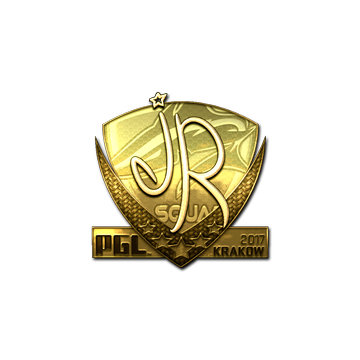 Sticker | jR (Gold) | Krakow 2017