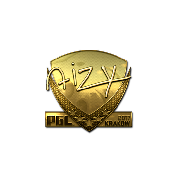 Sticker | aizy (Gold) | Krakow 2017