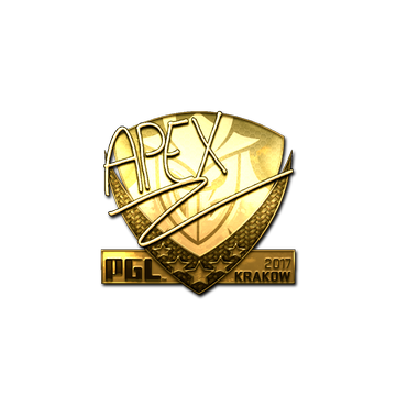 Sticker | apEX (Gold) | Krakow 2017