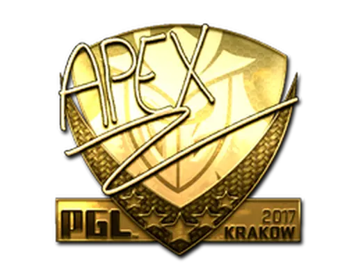 Sticker | apEX (Gold) | Krakow 2017
