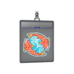 Sticker Slab | Twin Koi image