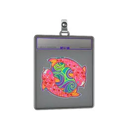 Sticker Slab | Twin Koi image