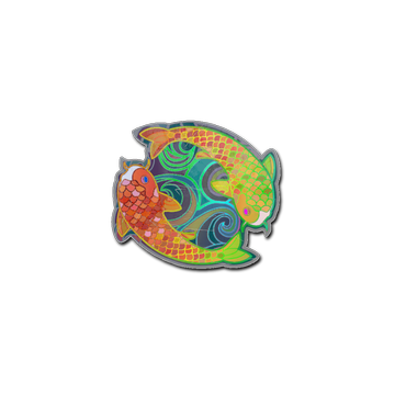 Sticker | Twin Koi (Holo)