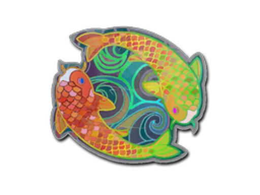 Sticker | Twin Koi (Holo)