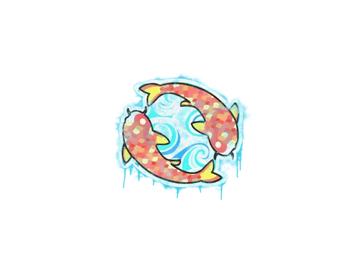 Sealed Graffiti | Twin Koi