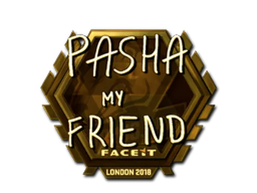 Sticker | pashaBiceps (Gold) | London 2018